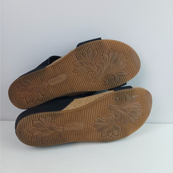 Euro Soft By Sofft SZ 11 Gianetta Sandals In Black Vegan - Picture 7 of 7